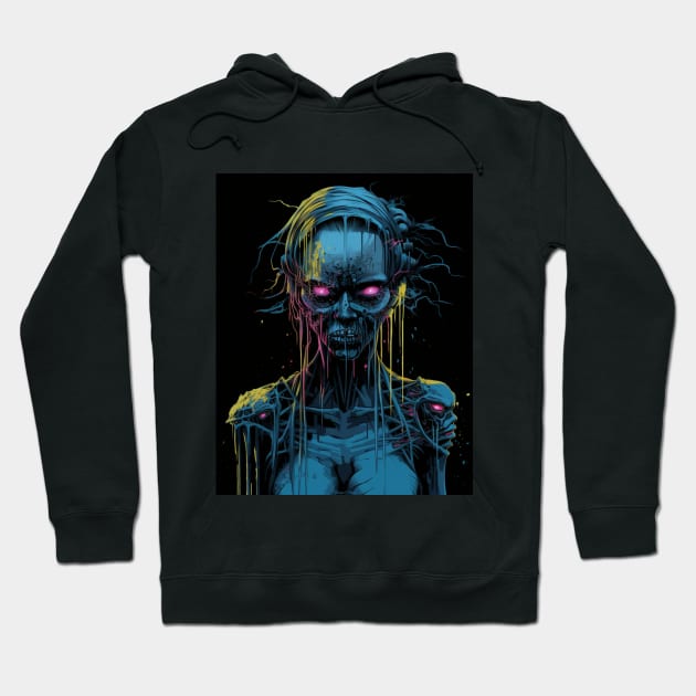 Splash Zombie Girl 5 Hoodie by ArtWearSplash